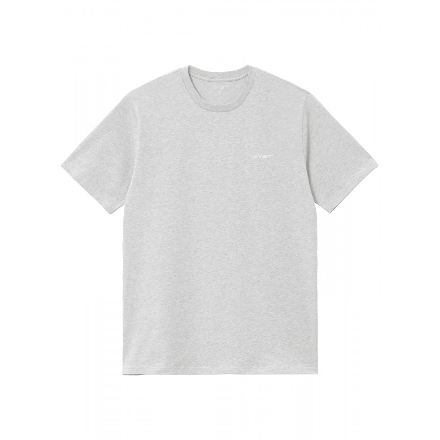 Carhartt WIP S/S Script Embroidery T-Shirt Ash Heather