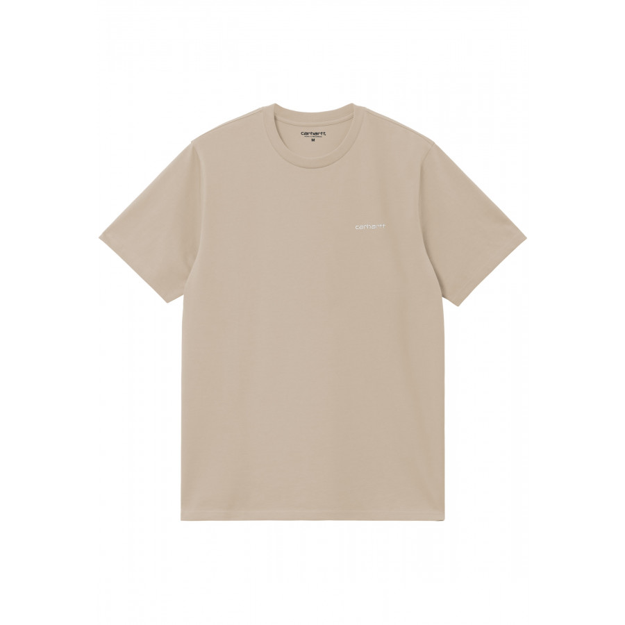 Carhartt WIP S/S Script Embroidery T-Shirt Fleur de Sel