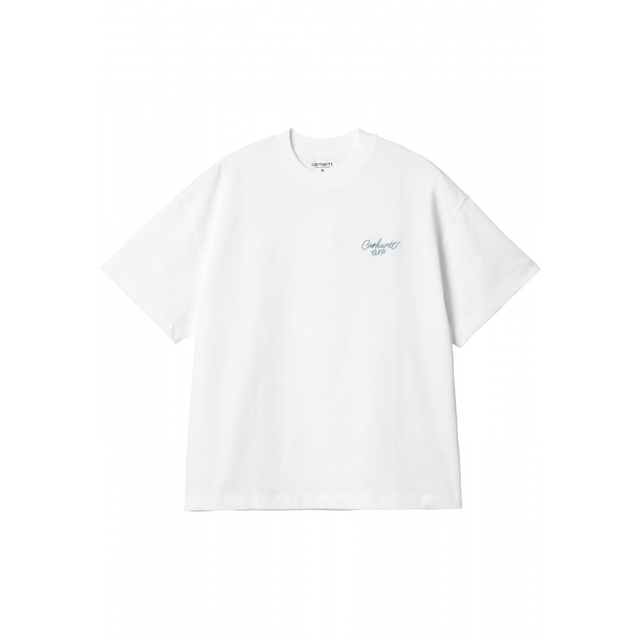 Carhartt WIP S/S Signature Script T-Shirt White 