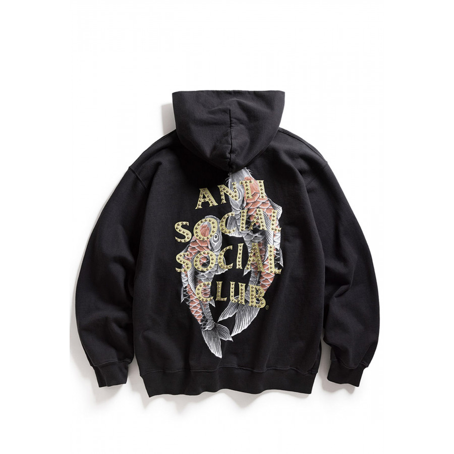 Anti Social Social Club Studded Mind Games Hoodie Black