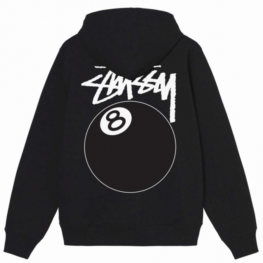 Bluza Stussy 8 Ball Zip Hood Black