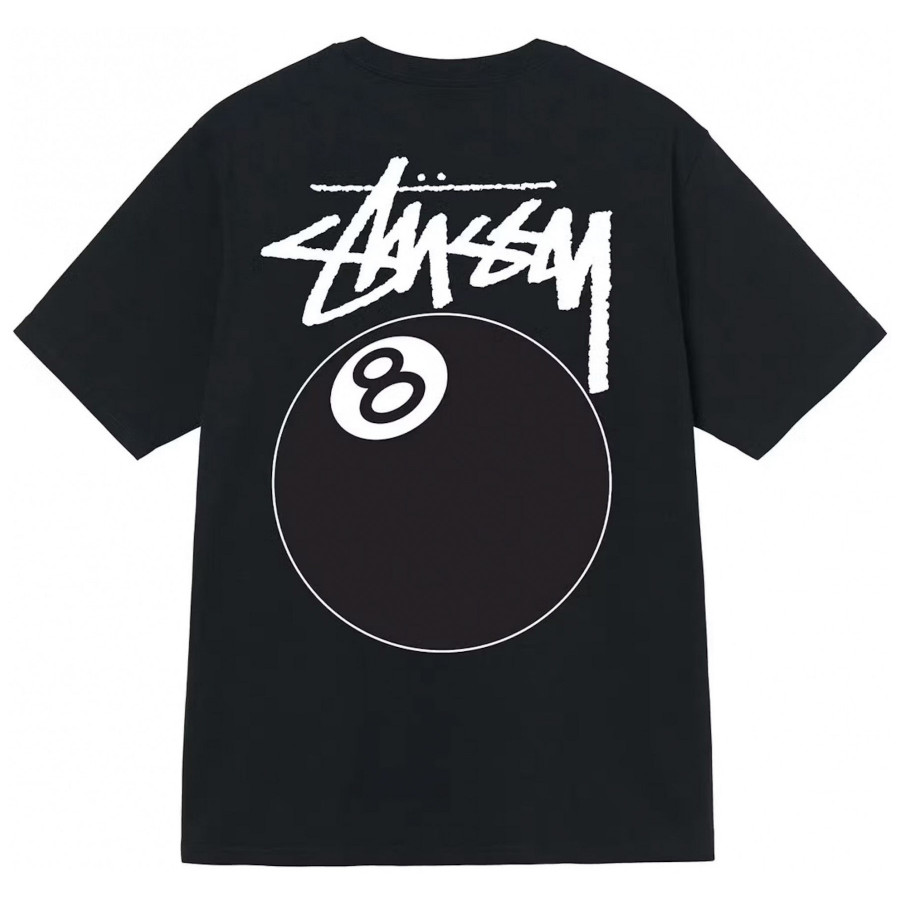 Stussy 8 Ball Heavyweight Tee Pigment Dyed Black