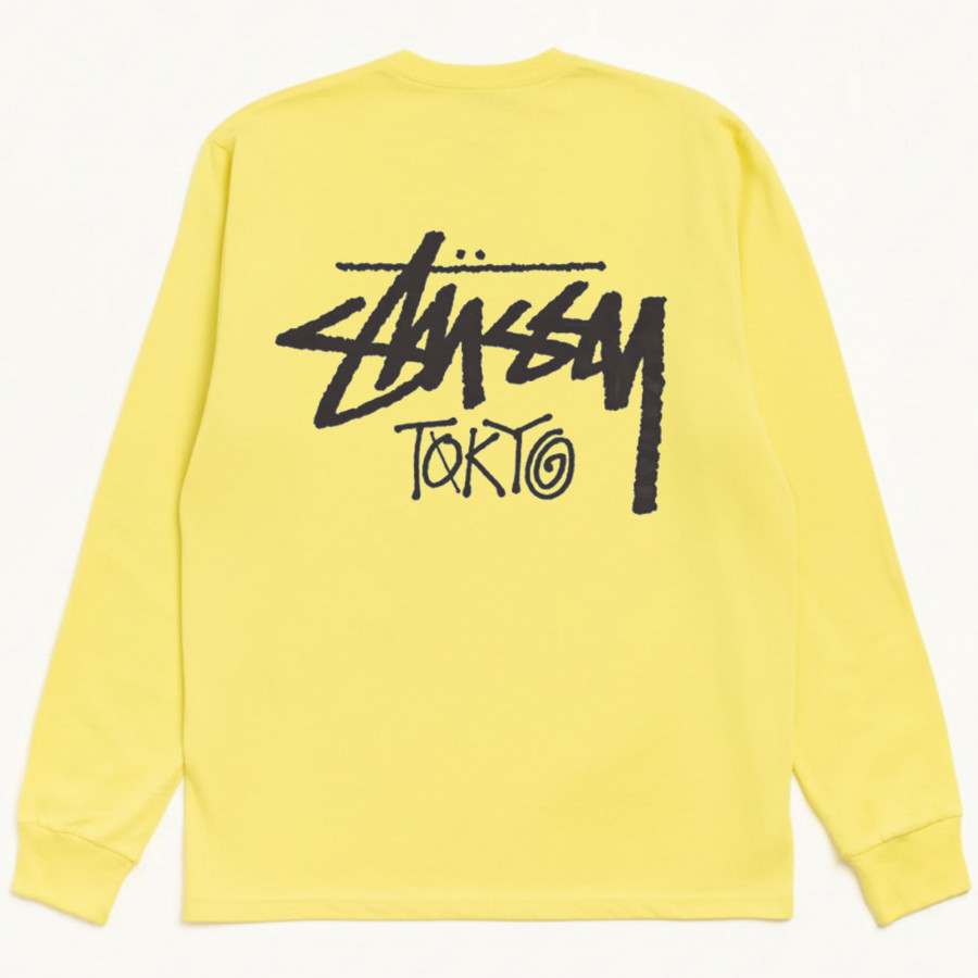 Stussy Stock Tokyo LS Tee Lemon