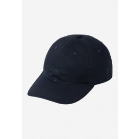 Carhartt WIP Canvas Script Cap Dark Navy / Dark Scarab