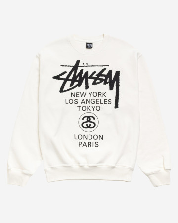 Stussy World Tour Crew Pigment Dyed Natural