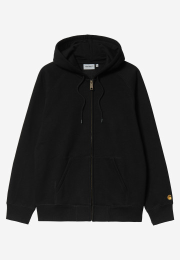 Carhartt WIP Hooded Chase Jacket Black / Gold