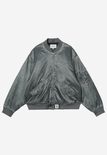 Carhartt WIP Orman Bomber Raven heavy enzyme wash
