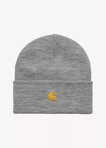 Carhartt WIP Chase Beanie Grey Heather / Gold