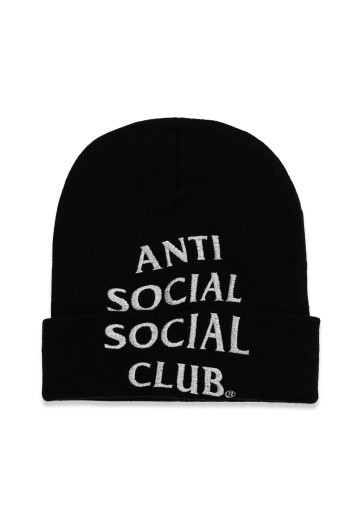 Anti Social Social Club Embroidered Beanie Black