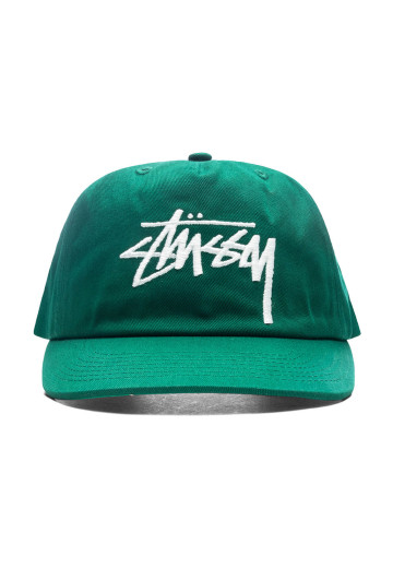 Stussy Big Stock Mid Depth Cap Green