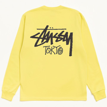 Stussy Stock Tokyo LS Tee Lemon