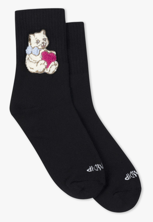 RIPNDIP I Love Cats Mid Socks Black