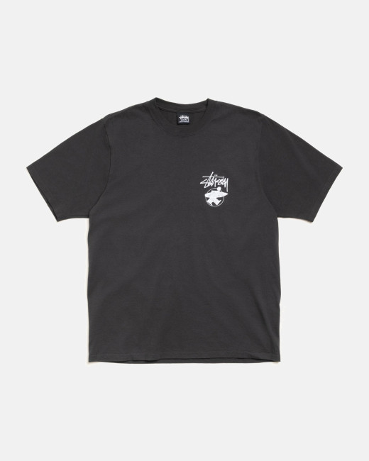 Stussy Long Haul Pigment Dyed Tee Faded Black