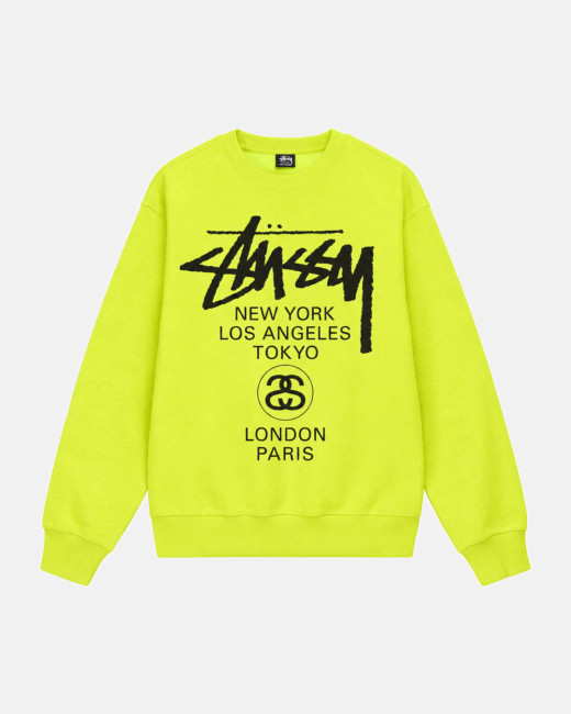 Stussy World Tour Crew Keylime