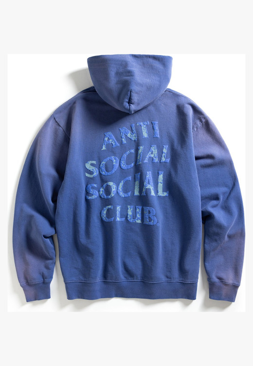 Anti Social Social Club Weathered Mind Games Hoodie Navy