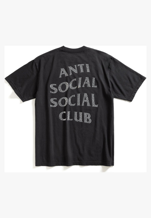 Anti Social Social Club Rhinestone Tee Black
