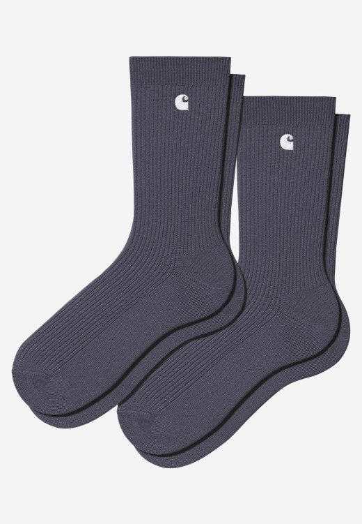 Carhartt WIP Madison Pack Socks Shady Purple / White + Shady Purple / White