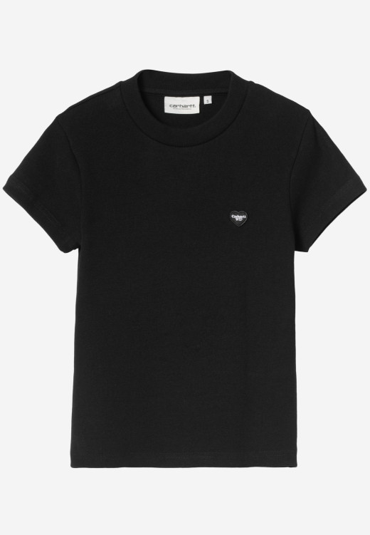 Carhartt WIP W' S/S Small Heart Patch T-Shirt Black / Black