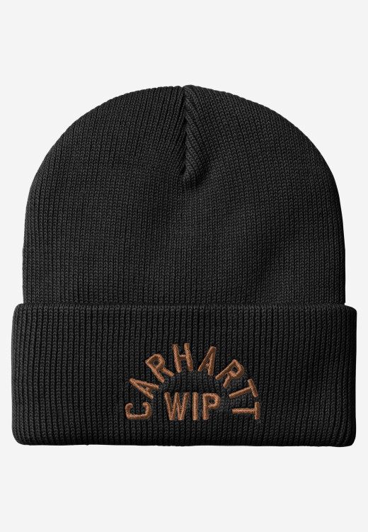 Carhartt WIP Arch Script Beanie Black / WIP H Brown