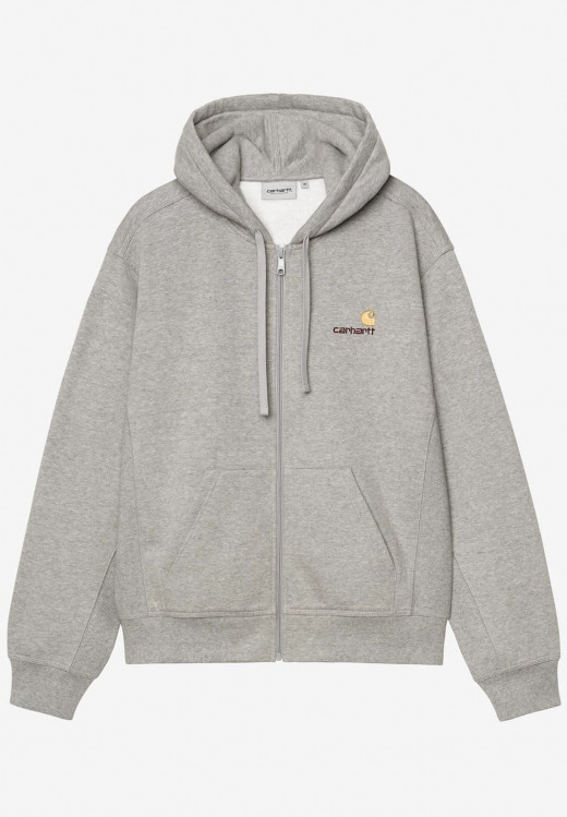 Carhartt WIP Hooded American Script Jacket Grey Heather