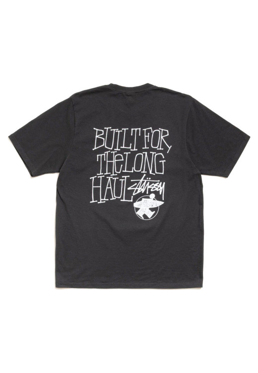Stussy Long Haul Pigment Dyed Tee Faded Black