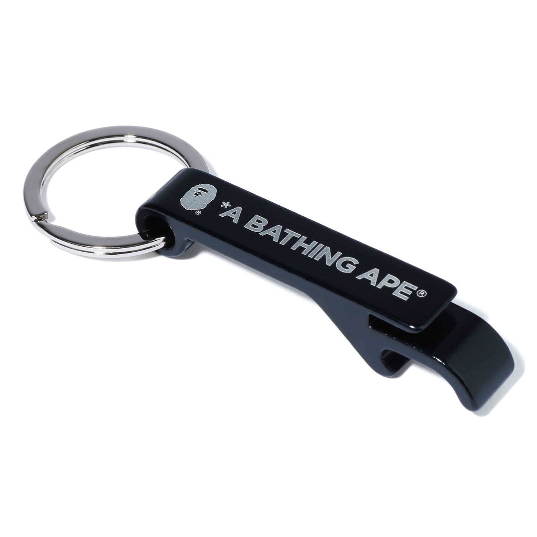 BAPE® Bottle Opener Keychain Black