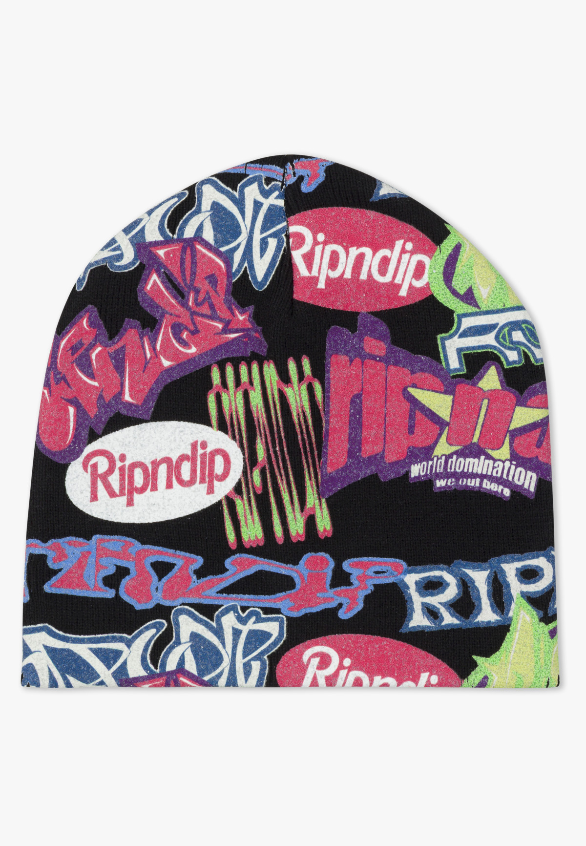 RIPNDIP Out Here Tour Skull Beanie Multi