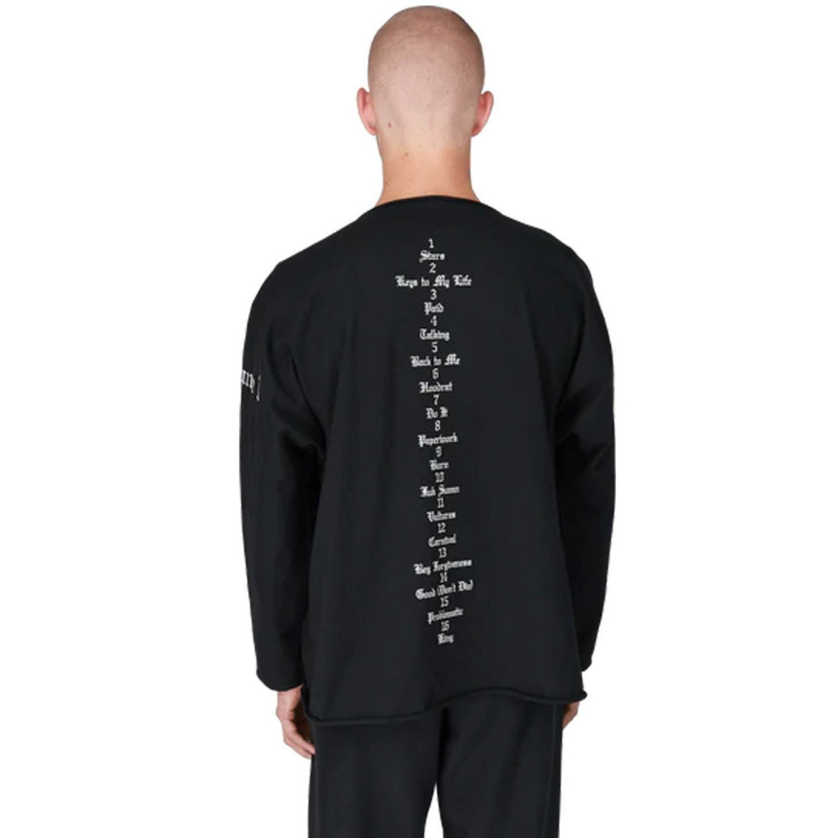 YZY Vultures Box Long T-Shirt Black
