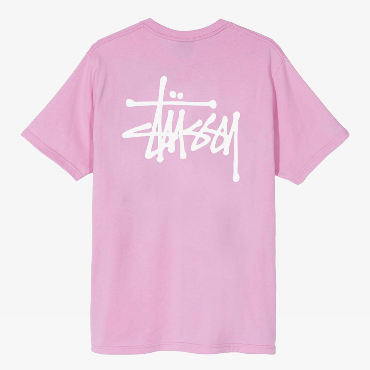 Koszulka Stussy Basic Logo Tee Pink