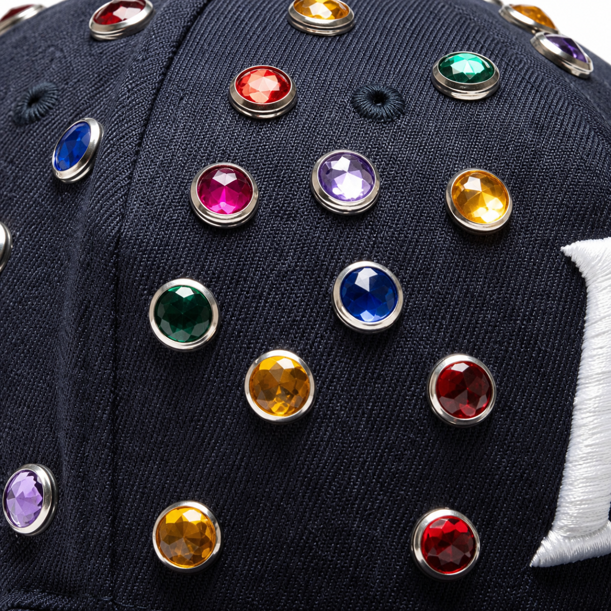 Anti Social Social Club Crystal Stud Cap Navy