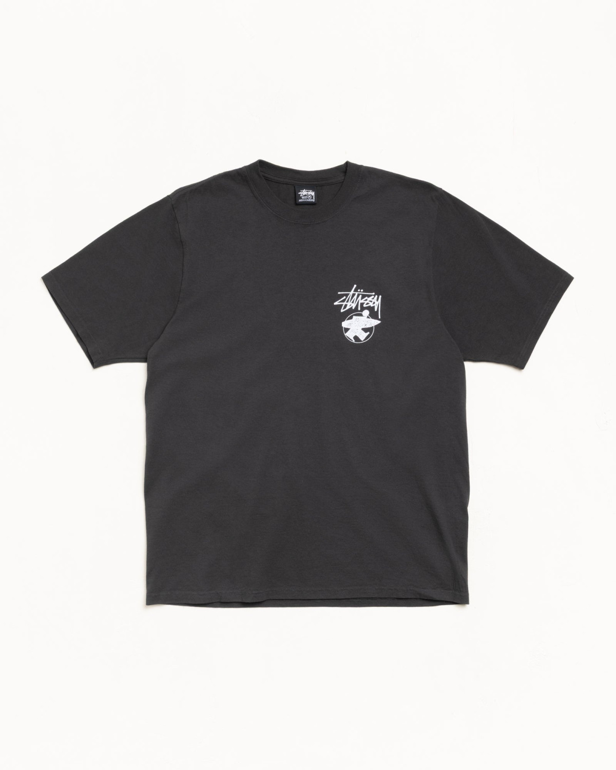 Stussy Long Haul Pigment Dyed Tee Faded Black