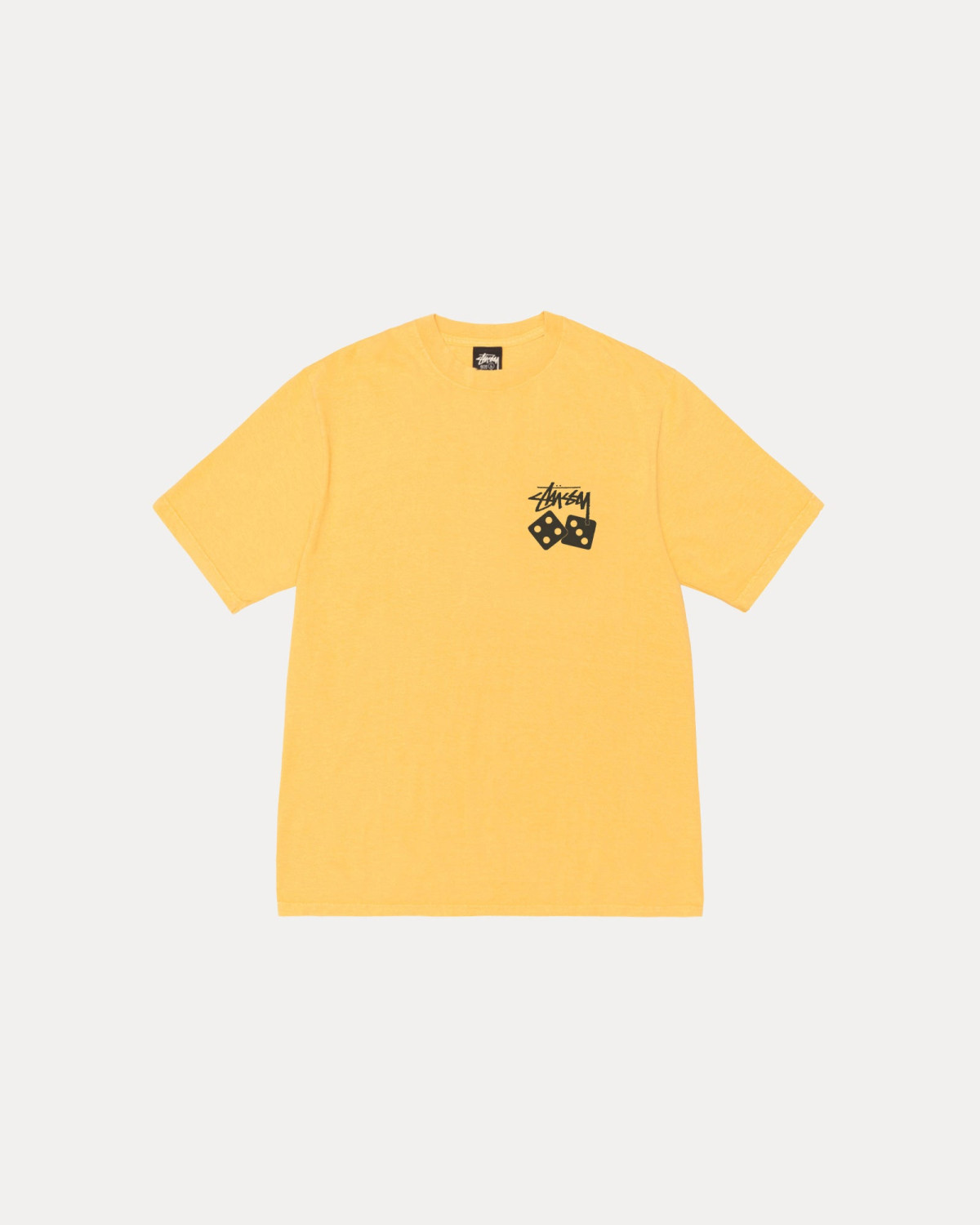 Stussy Dice Pigment Dyed Tee Yellow