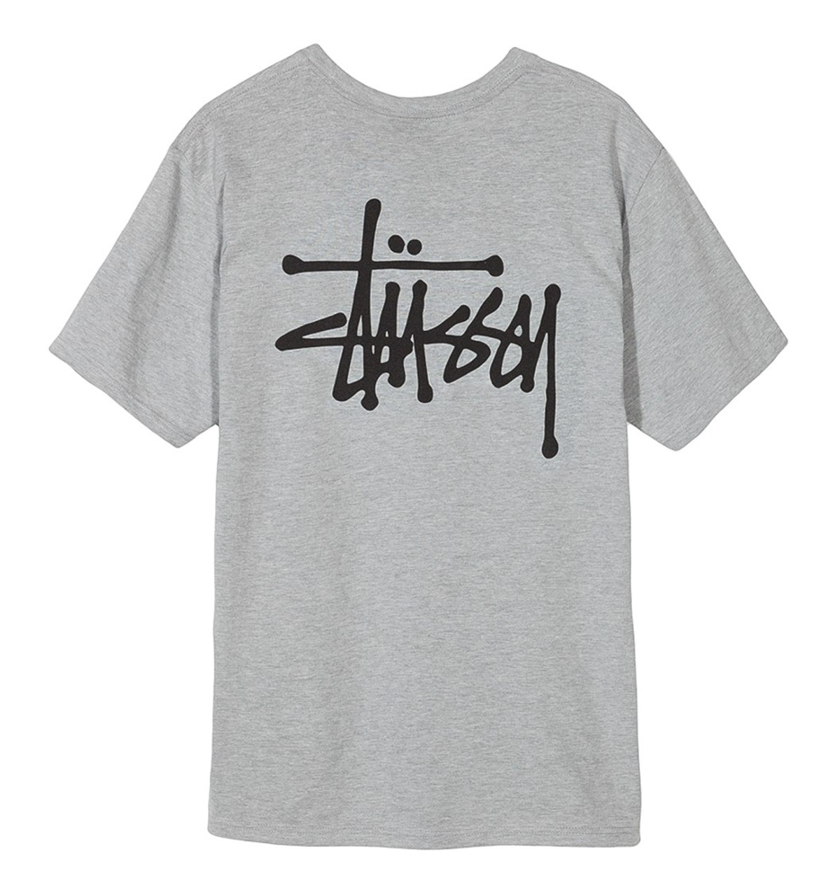 Koszulka Stussy Basic Logo Tee Grey Heather