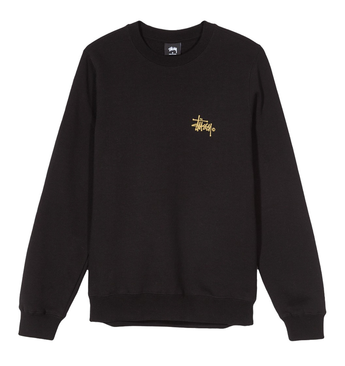 Bluza damska Stussy Basic Logo Crew Black