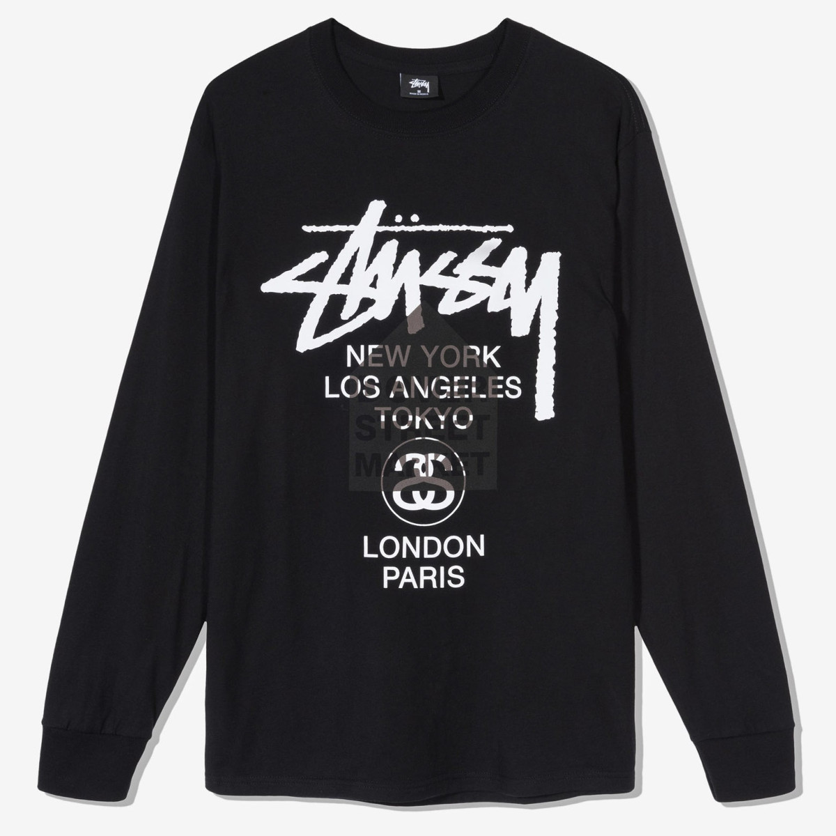 Stussy x DSM World Tour LS Tee Black