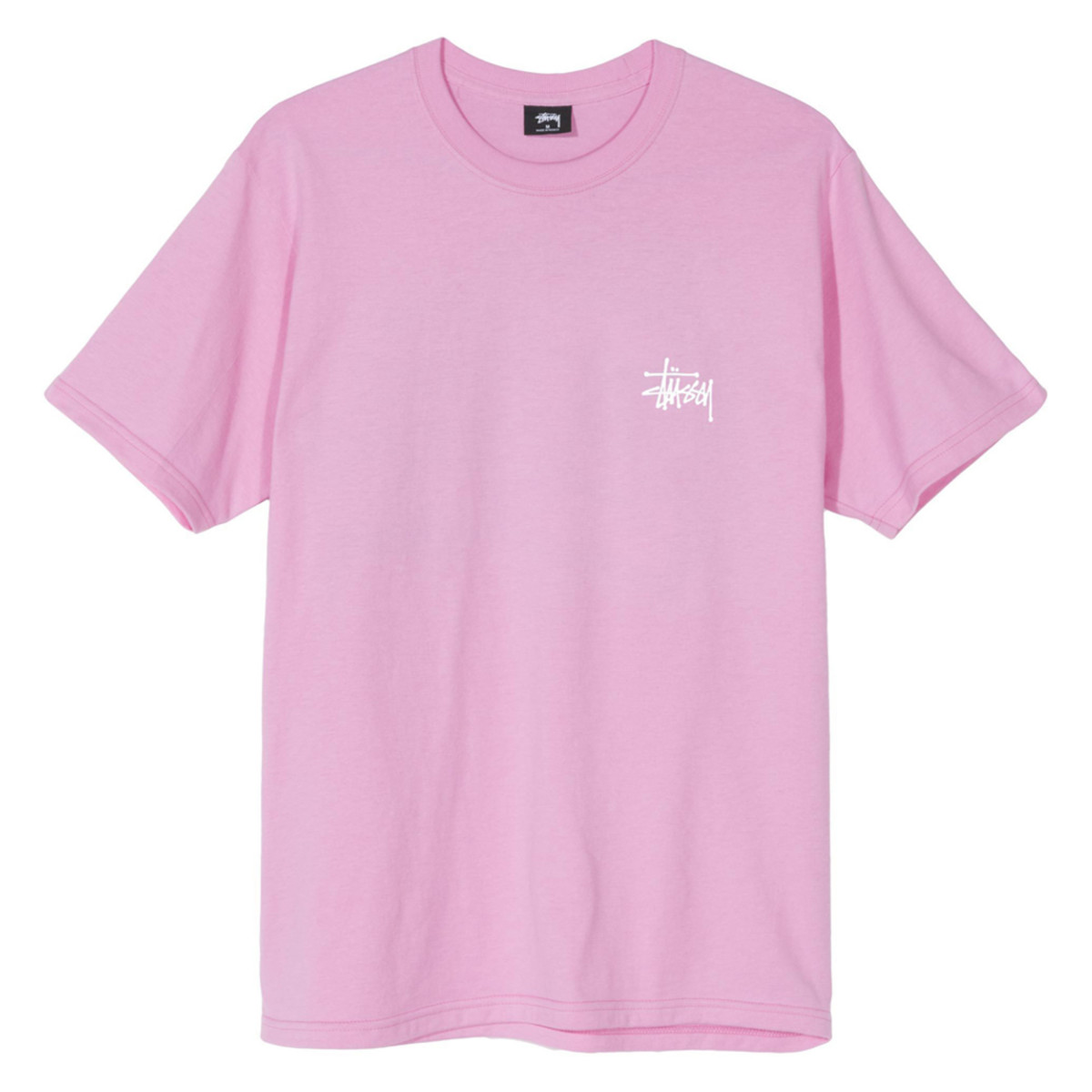 Koszulka Stussy Basic Logo Tee Pink
