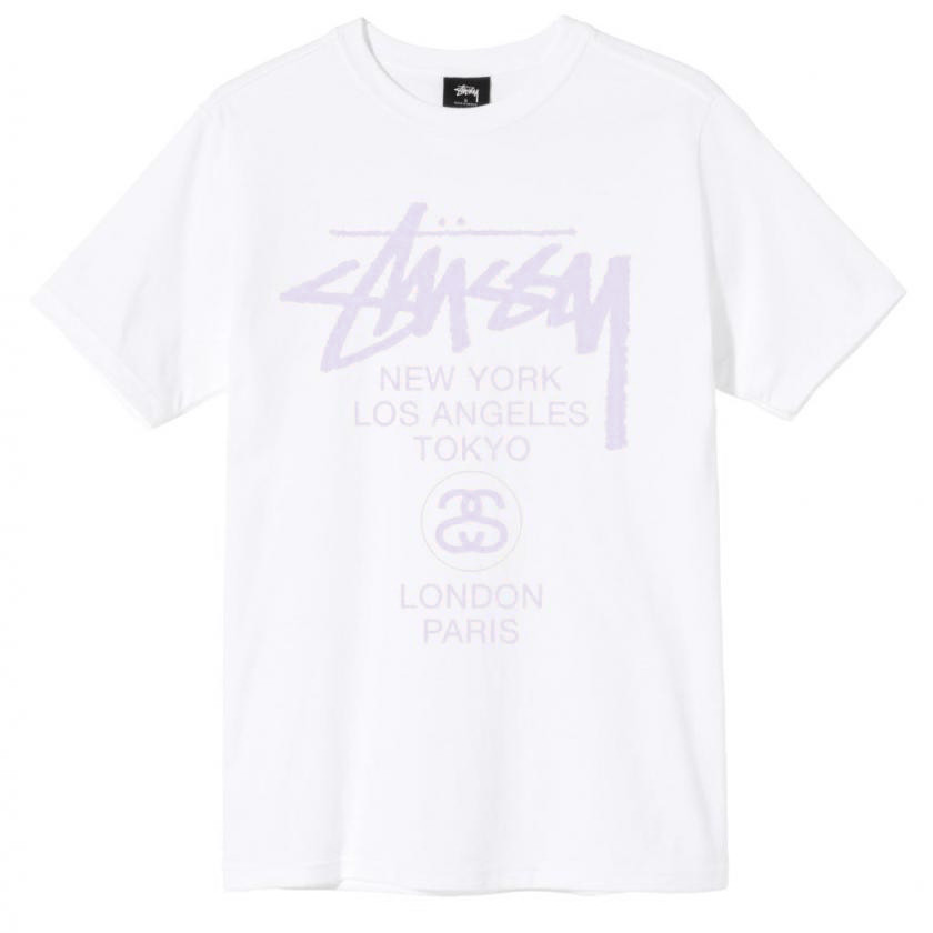 Koszulka Stussy World Tour Tee White