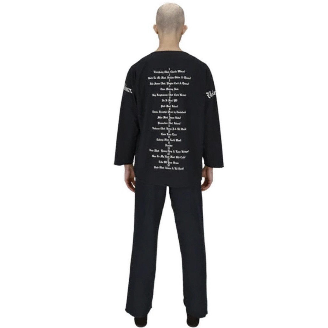 YZY Vultures Box Long T-Shirt Black