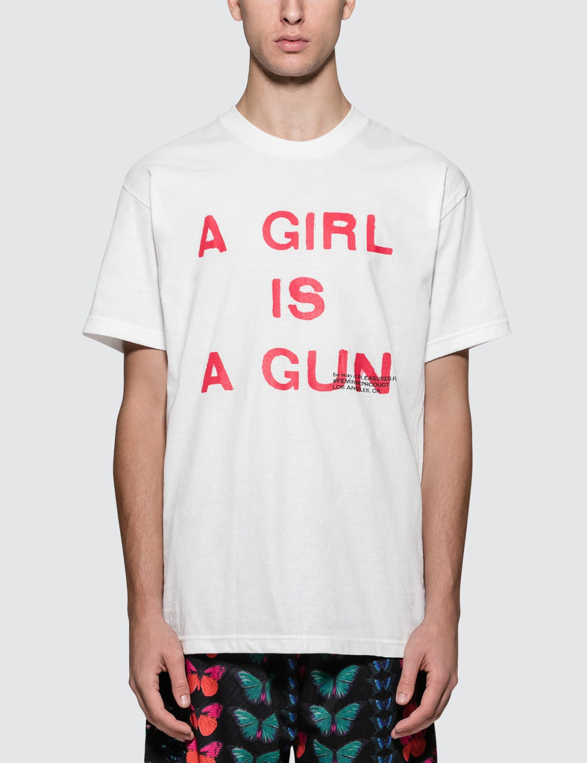 Pleasures Girl is a Gun Tee White
