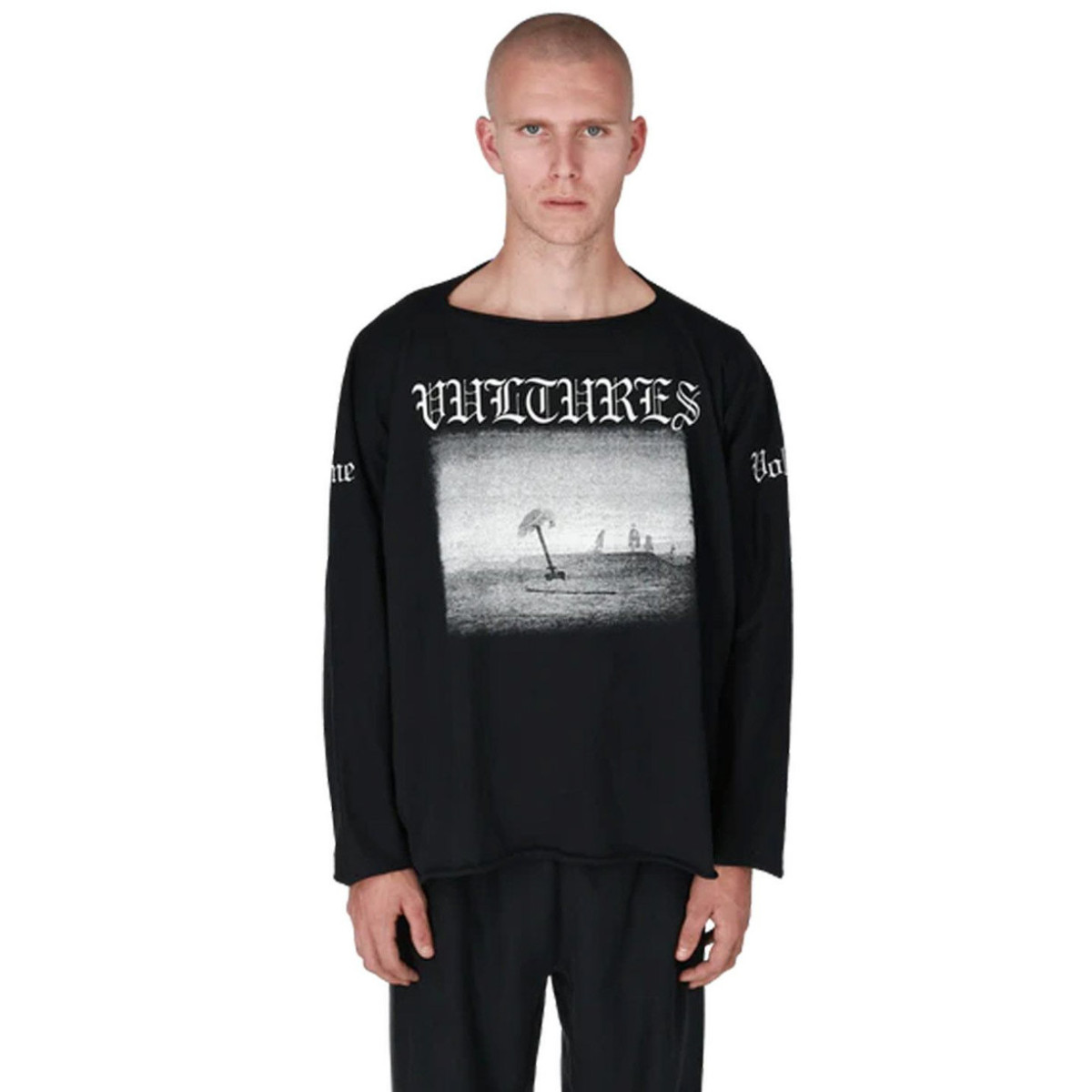 YZY Vultures Box Long T-Shirt Black