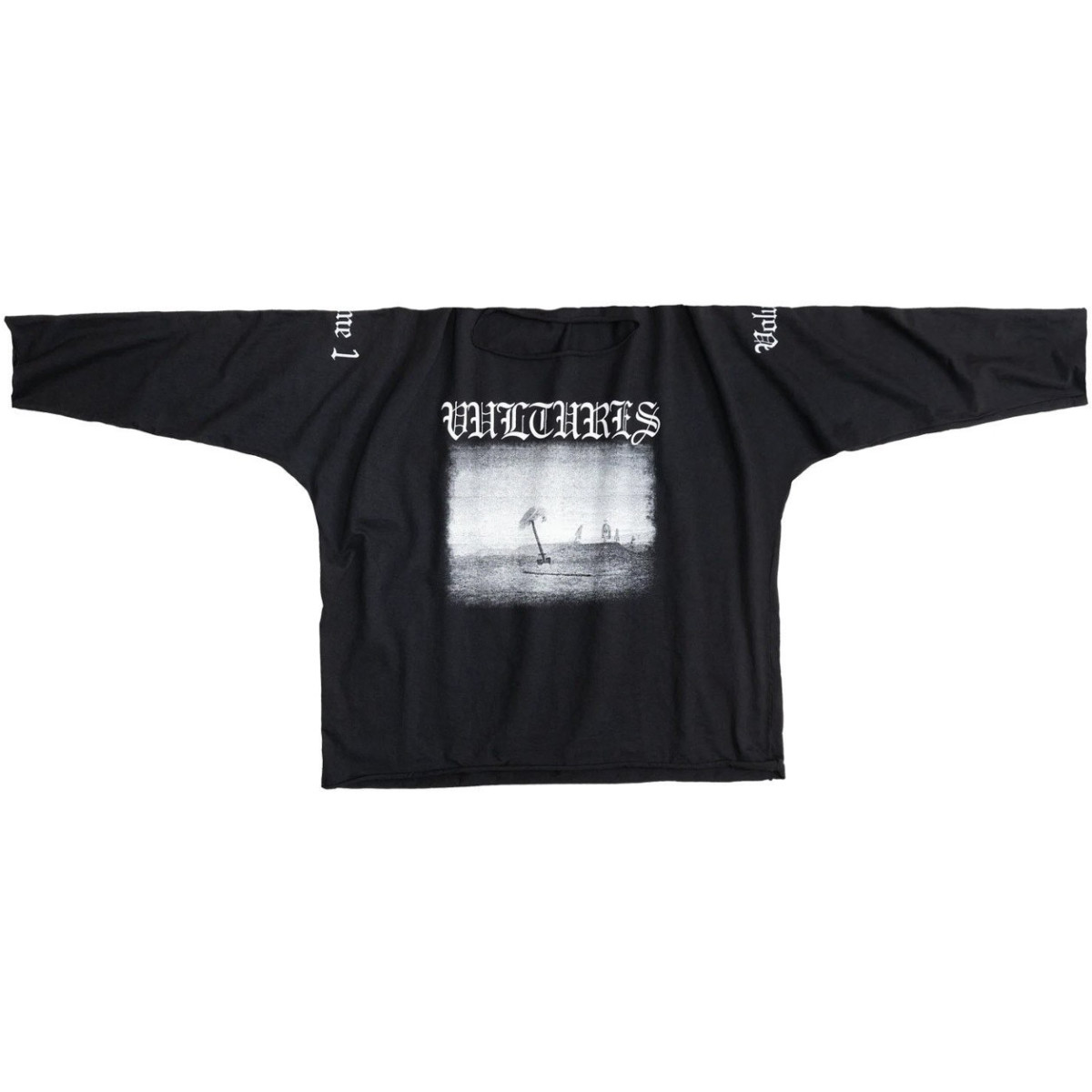 YZY Vultures Box Long T-Shirt Black