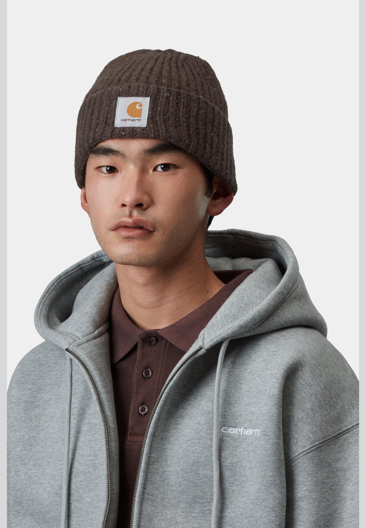 Carhartt WIP Anglistic Beanie Speckled Tobacco