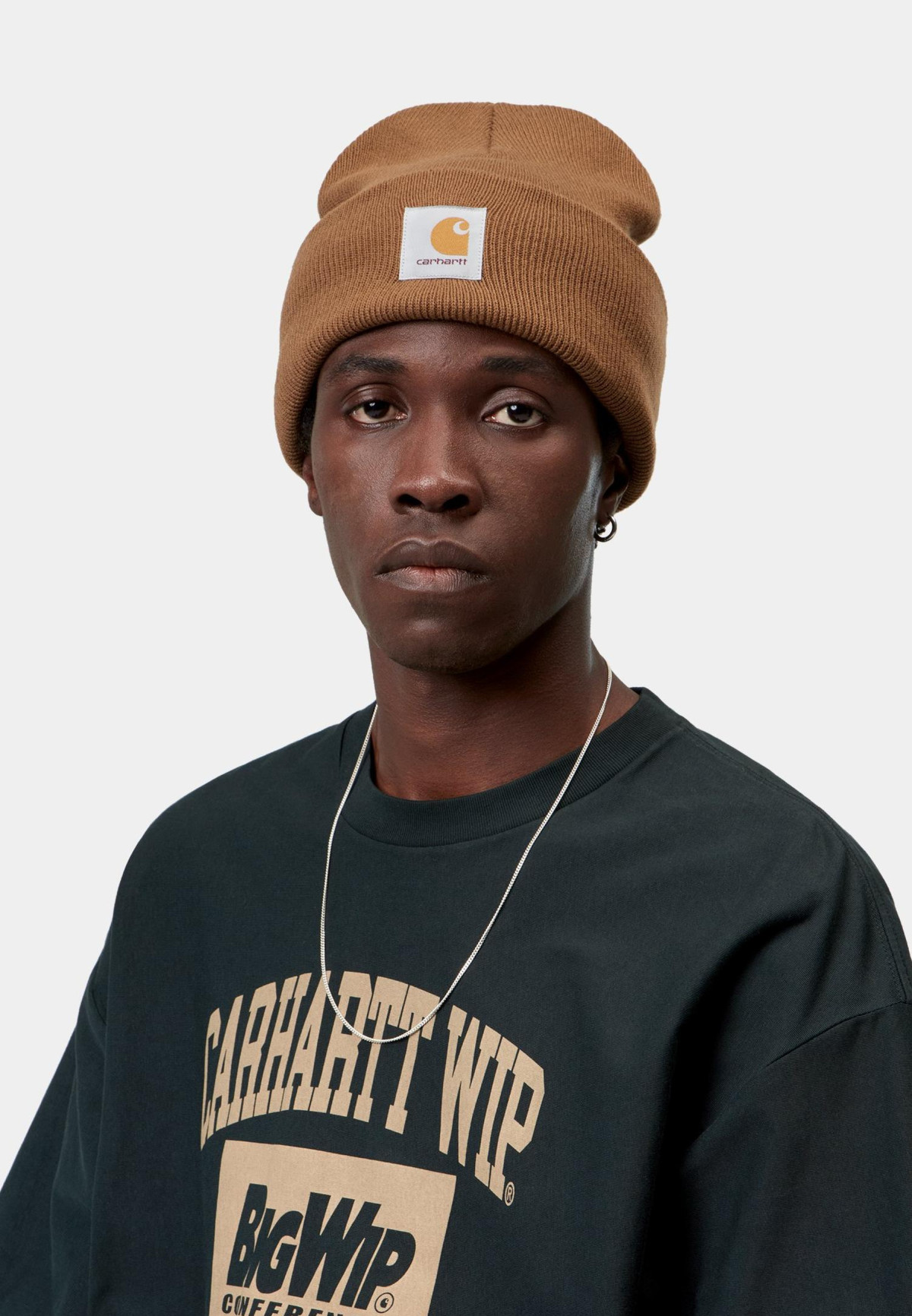 Carhartt WIP Acrylic Watch Hat WIP H Brown