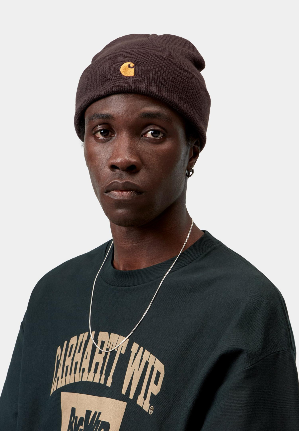 Carhartt WIP Chase Beanie Palisander / Gold