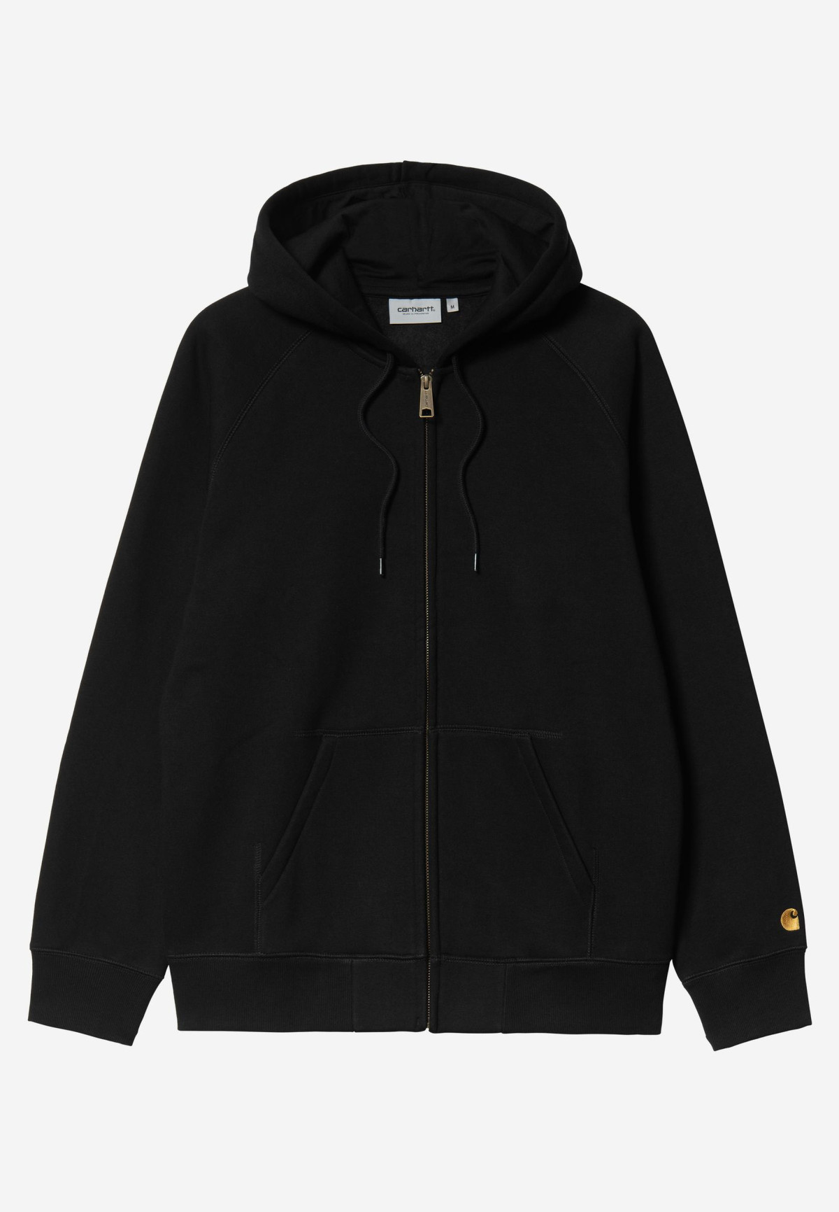 Carhartt WIP Hooded Chase Jacket Black / Gold