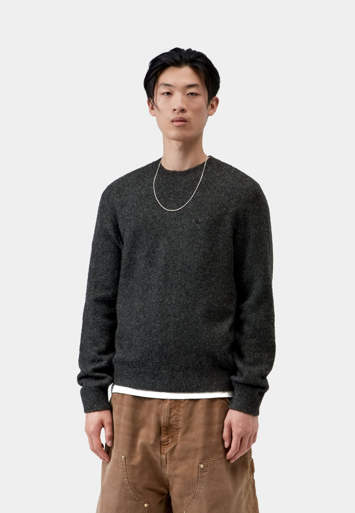 Carhartt WIP Curtis Sweater Tangled Black