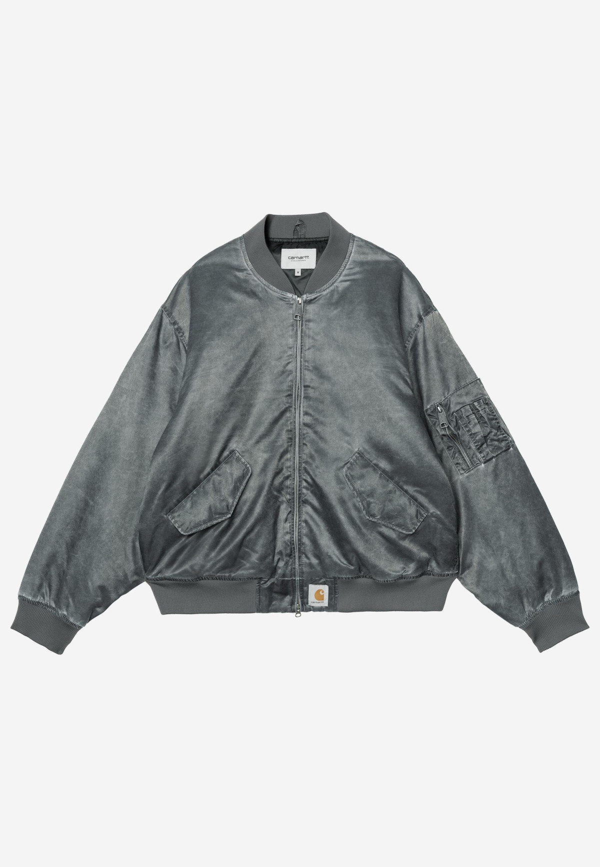 Carhartt WIP Orman Bomber Raven heavy enzyme wash