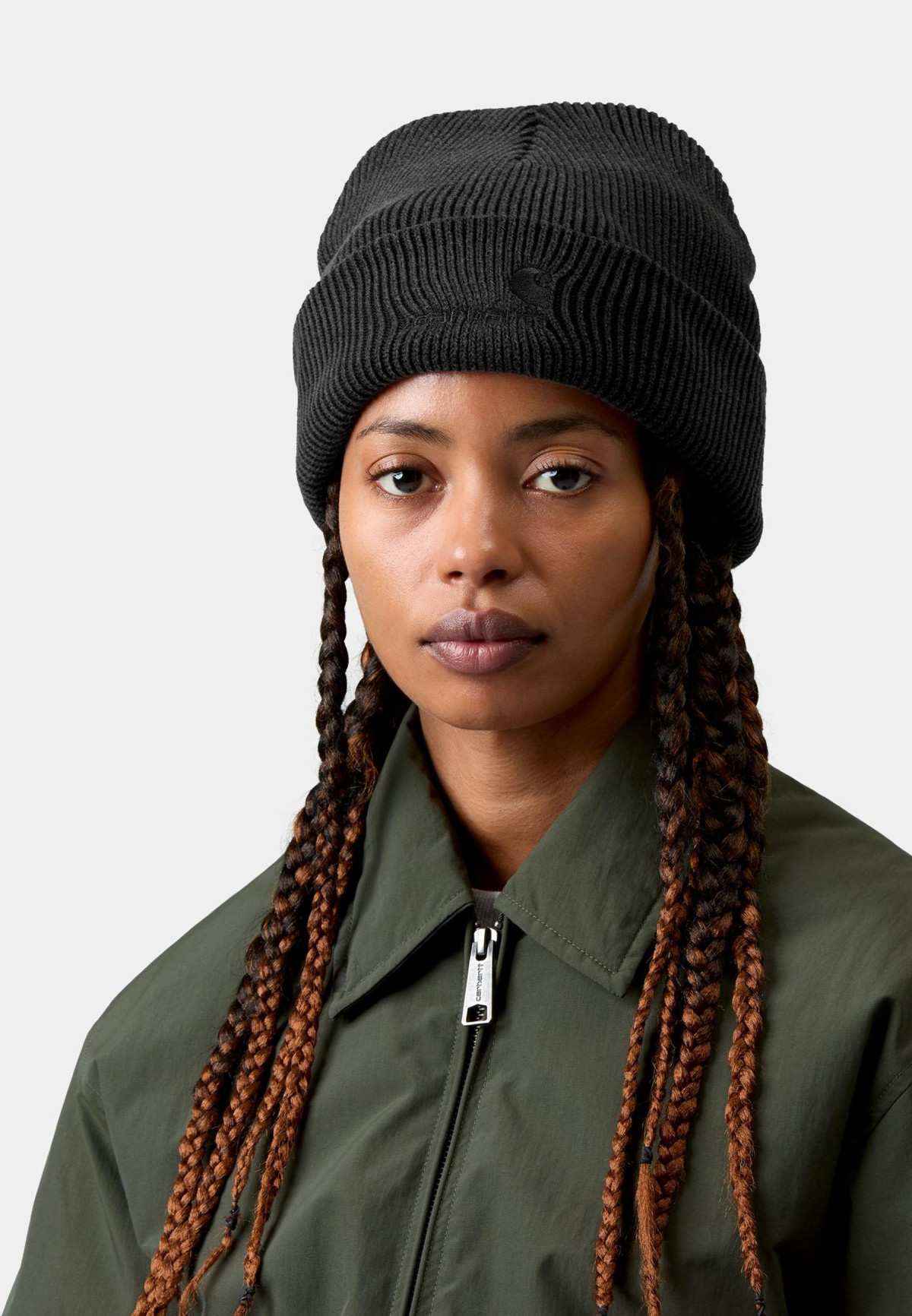 Carhartt WIP Lambert Beanie Black moon wash
