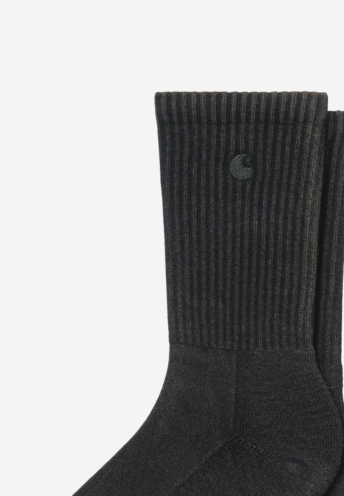Carhartt WIP Lambert Socks Black moon wash - detail upper