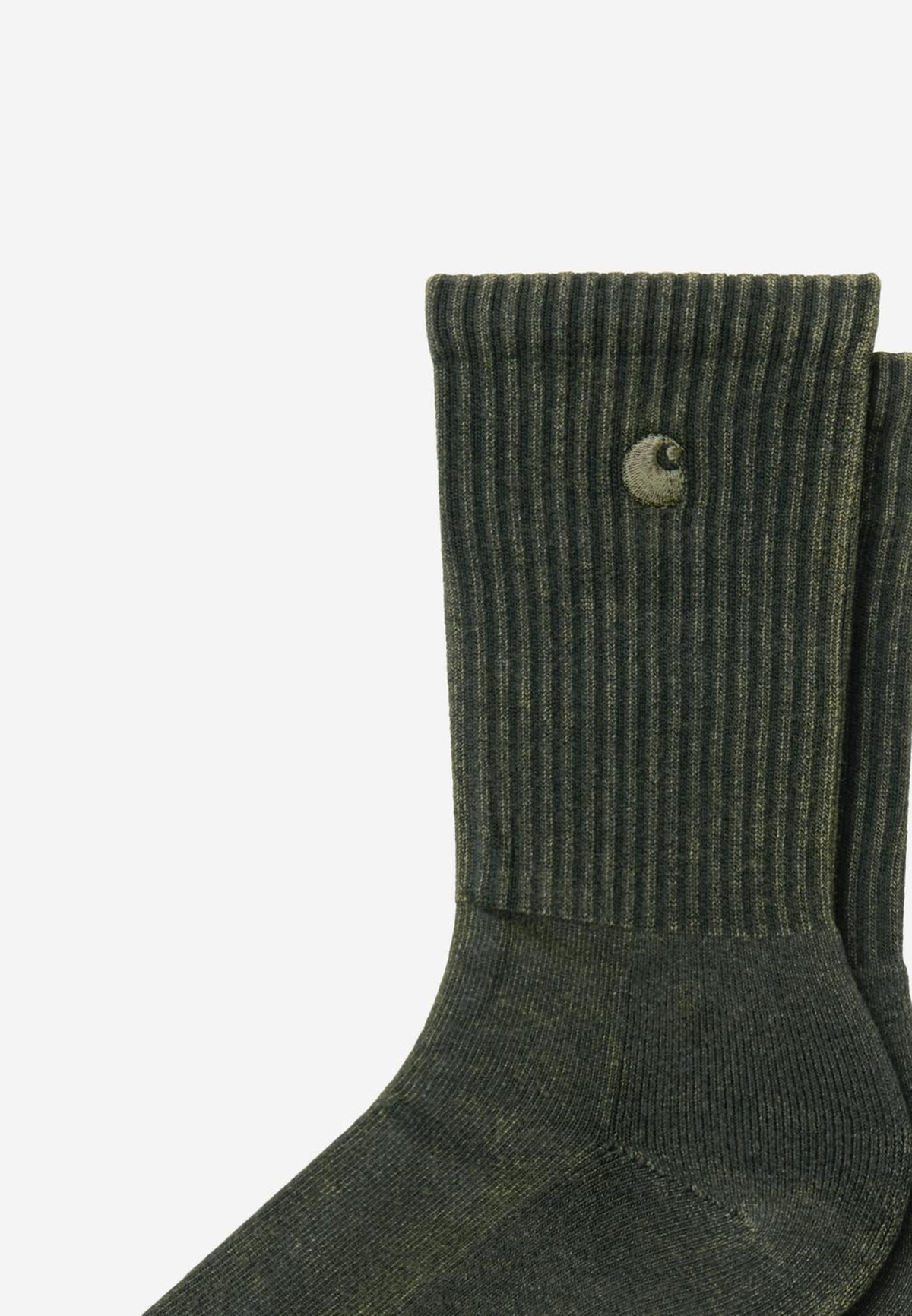 Carhartt WIP Lambert Socks Raven moon wash - detail upper